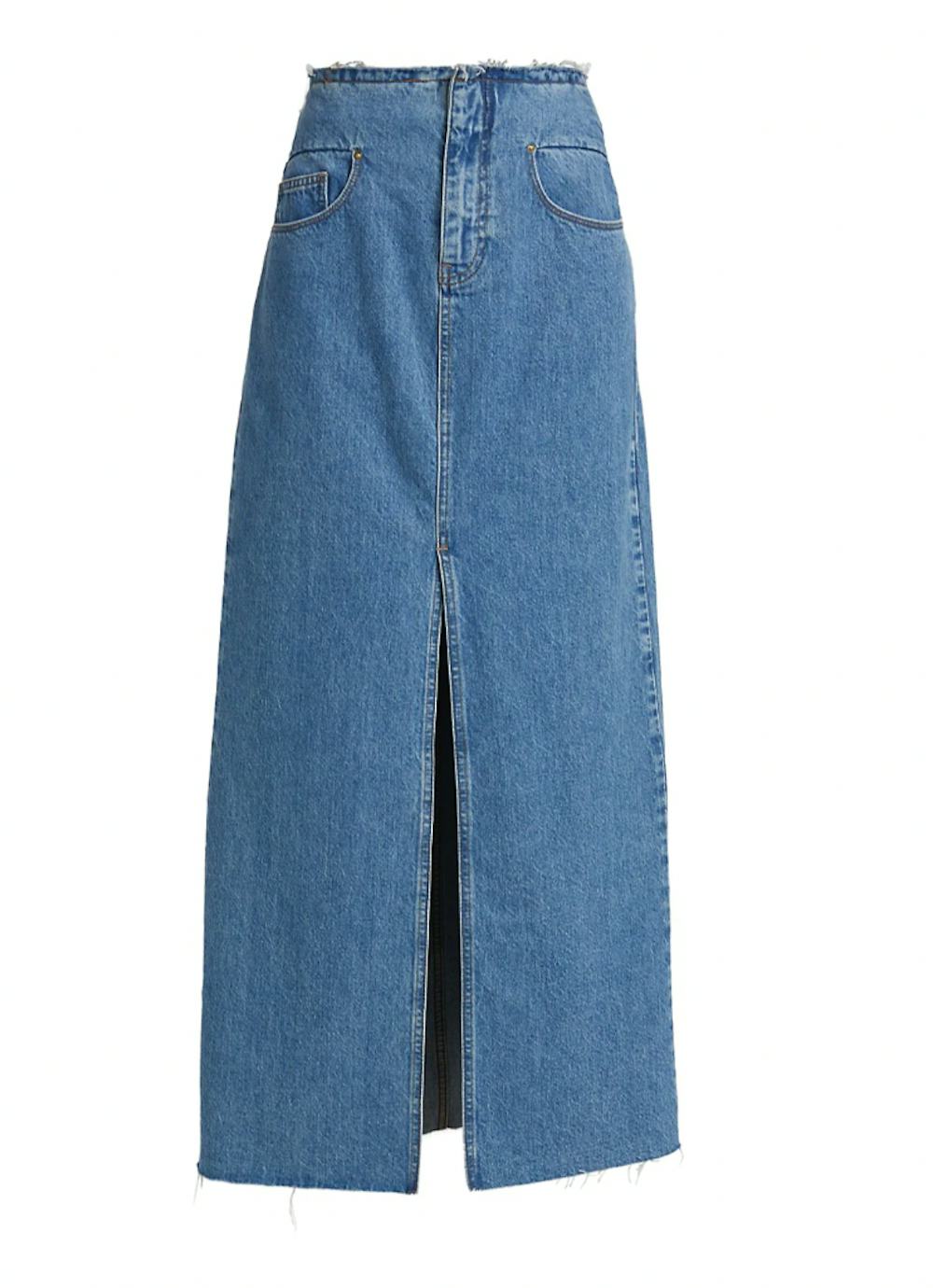 Denim Maxi Skirt