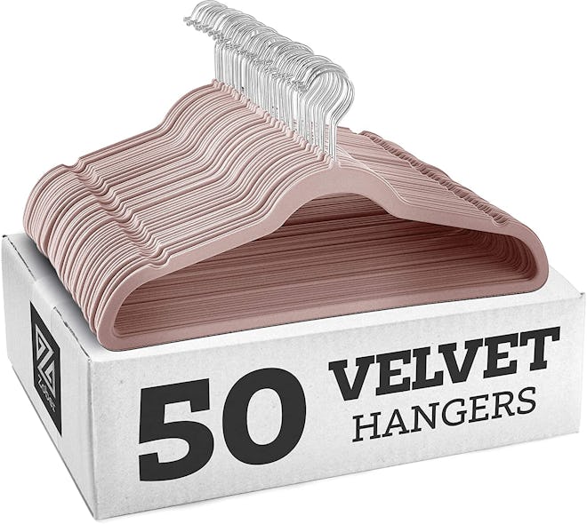 Zober Nonslip Velvet Hangers (50-Pack)