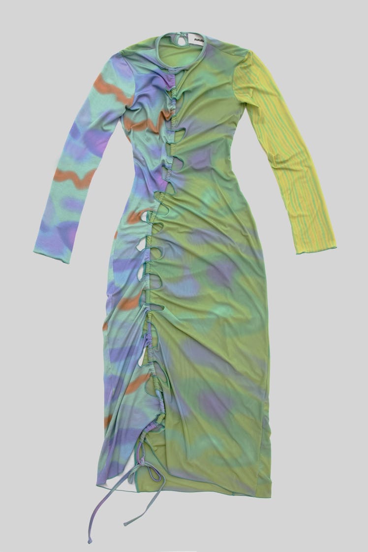 AVAVAV cutout blue gradient dress