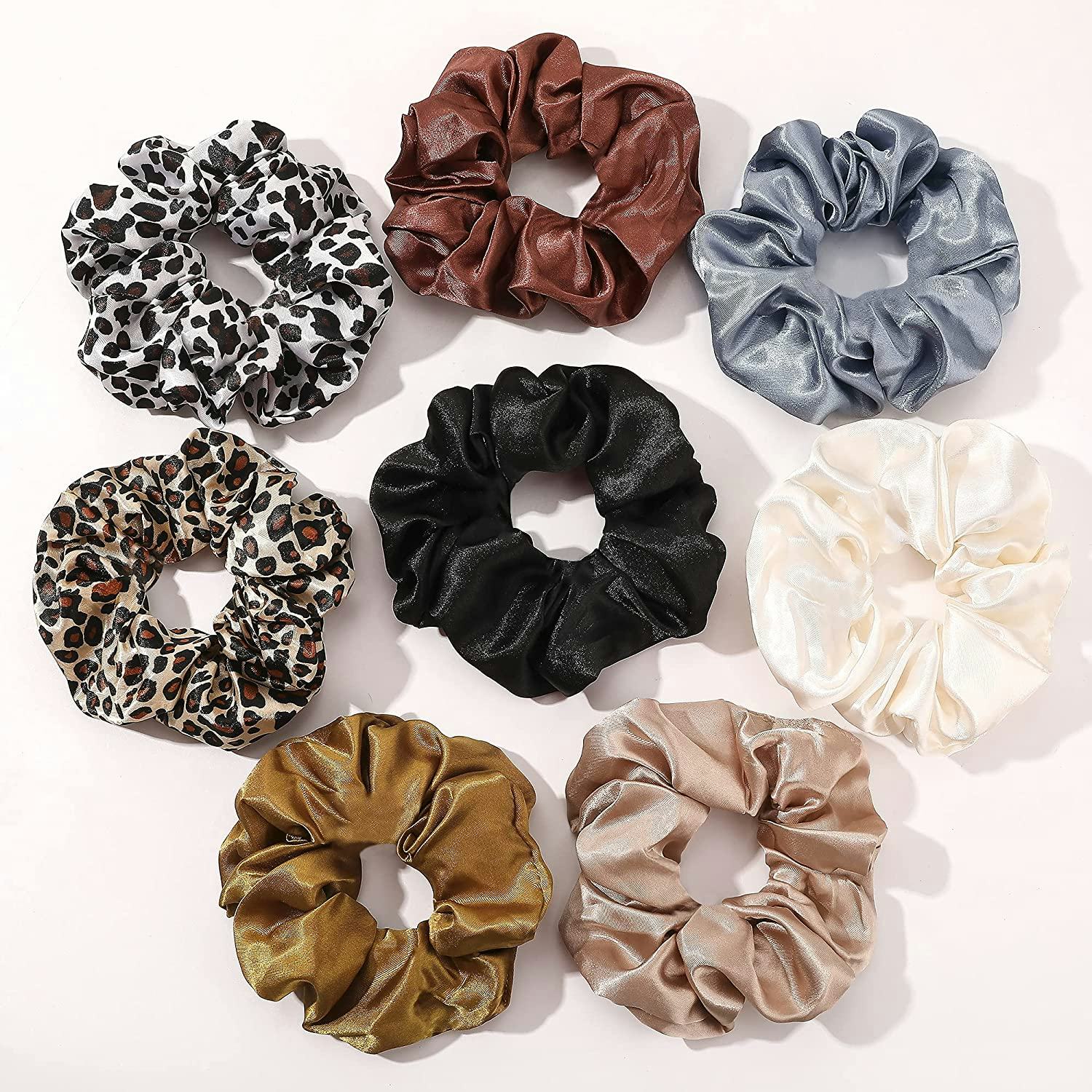 Ivyu Satin Scrunchies (8-Pack)