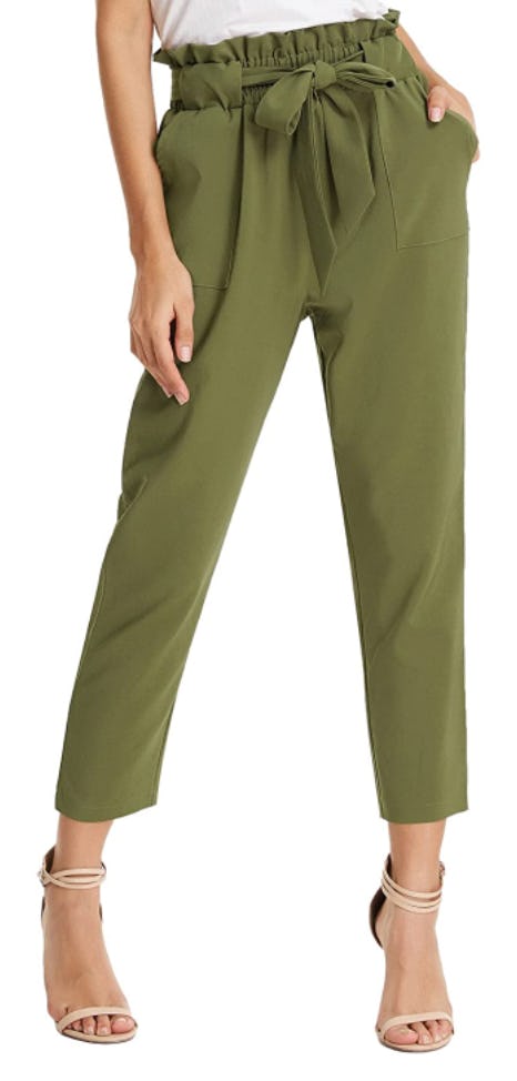 GRACE KARIN Cropped Paper Bag Pants