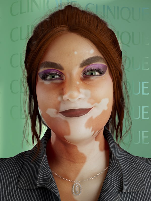 An avatar from Clinique's 'Metaverse Like Us' campaign.