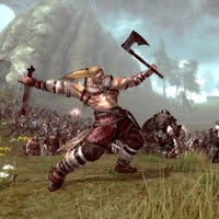 Fight scene in "Viking: Battle for Asgard" game