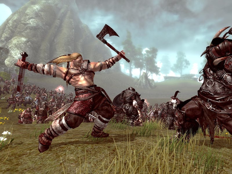 Fight scene in "Viking: Battle for Asgard" game