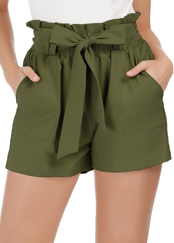 GRACE KARIN Tie Waist Shorts
