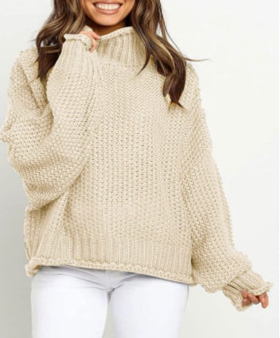 ZESICA Chunky Knit Turtleneck