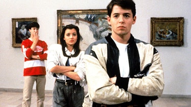 Ferris, Sloane, and Cameron at the Art Institute of Chicago.