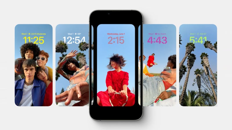 Screenshots from WWDC 2022 show how to customize your iphone lock screen in ios 16