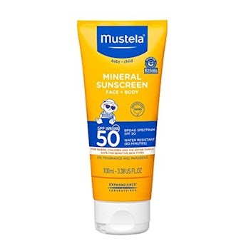 Mustela Baby Mineral Sunscreen Lotion SPF 50, 3.38 Oz