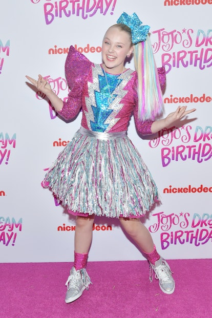 JoJo Siwa celebrated her Sweet 16 Birthday with pastel, multi-color hair on April 09, 2019.