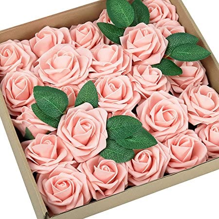 Greenco Set of 25 Artificial Roses