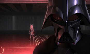 Ahsoka Tano confronts Darth Vader in the Season 2 finale of Star Wars Rebels