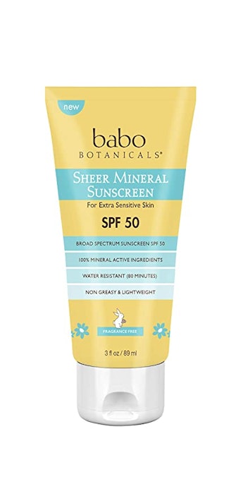 Babo Botanicals Sheer Mineral Sunscreen Lotion SPF 50, 3 Oz.