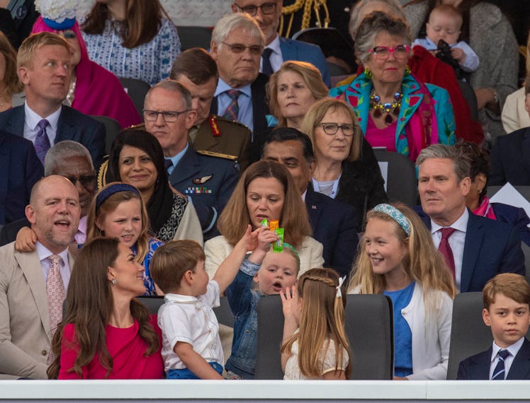 Prince Louis and Lena Tindall argue over sweets.