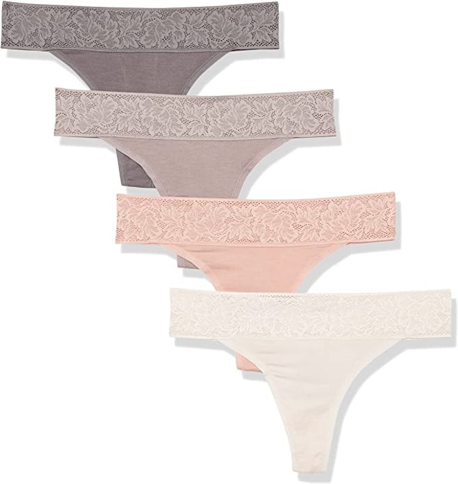 Amazon Essentials Lace Panty (4-Pack)
