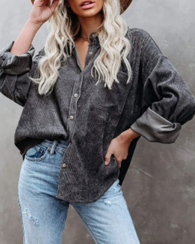 Dokotoo Corduroy Button Down Shirt