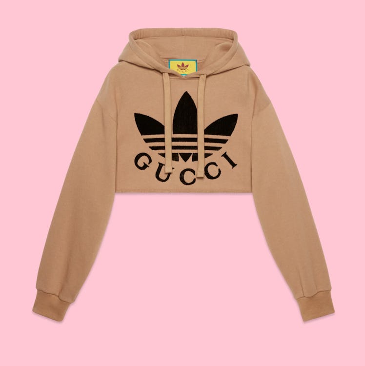 adidas x Gucci cropped sweatshirt