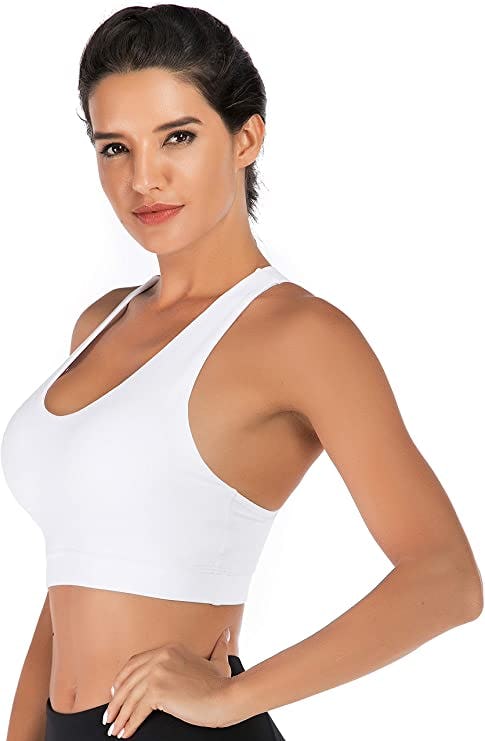 RUNNING GIRL Criss-Cross Back Sports Bra