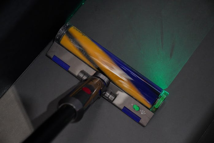 The laser on the Dyson V12 Detect Slim.