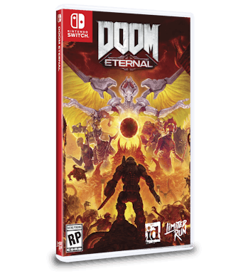 The physical edition of DOOM Eternal for Nintendo Switch