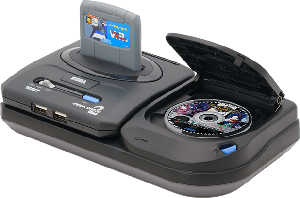 Sega Mega Drive Mini 2 with Sega CD attachment
