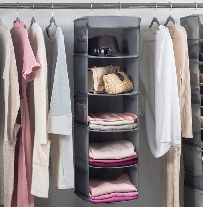 Zober 5 Shelf Hanging Closet Organizer Space Saver
