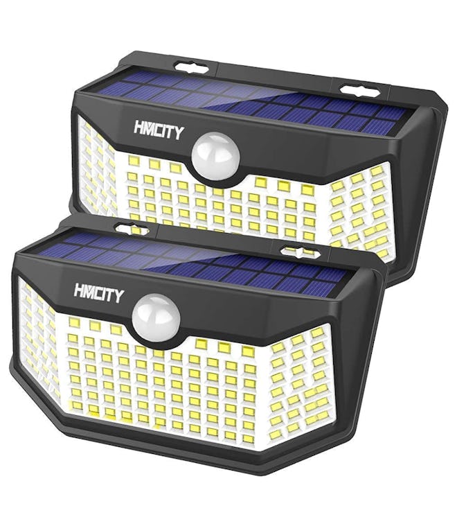 HMCITY Solar Motion-Sensor Lights (2-Pack)