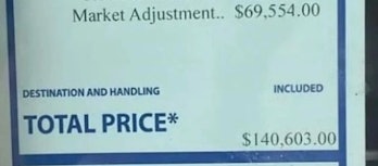 Screenshot of price adjustment for F-150 Lightning 