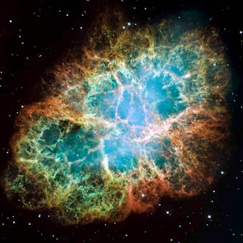 Imagen de mosaico de la nebulosa Hubble del cangrejo