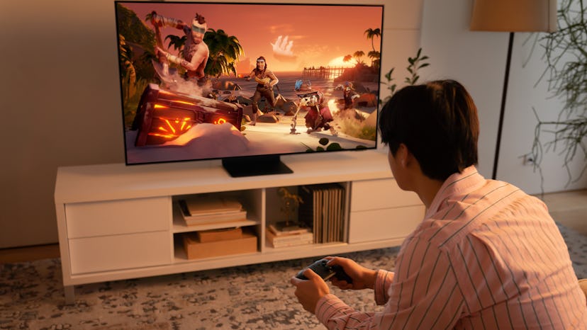 a gamer uses the xbox smart tv app