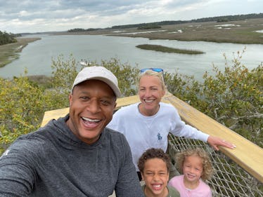 Craig Melvin, wife, Lindsay Czarniak, and kids.