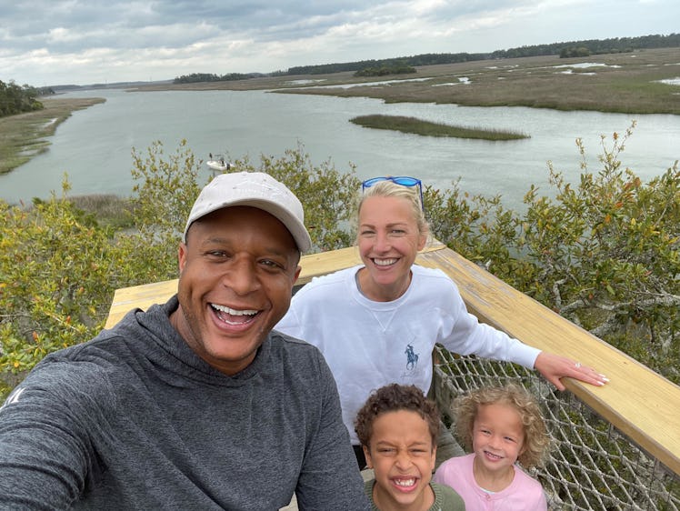 Craig Melvin, wife, Lindsay Czarniak, and kids.