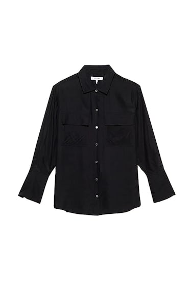 FRAME black Boyfriend shirt