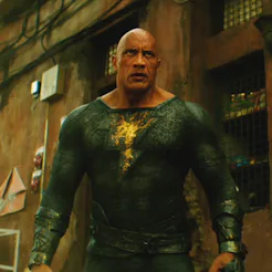The 'Black Adam' trailer teases a major choice for Dwyane "The Rock" Johnson. Screenshot via 'Black ...