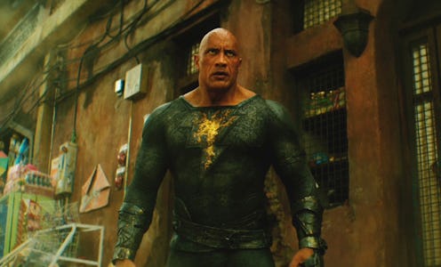 The 'Black Adam' trailer teases a major choice for Dwyane "The Rock" Johnson. Screenshot via 'Black ...