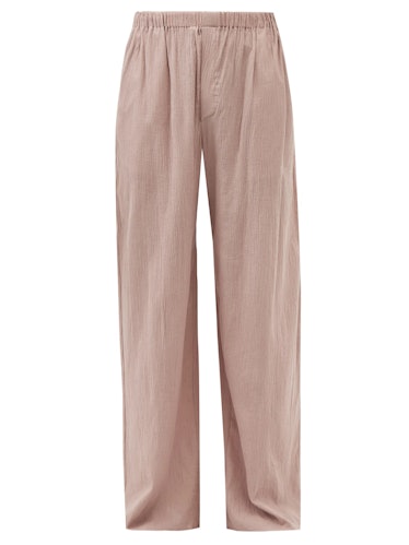 Ludovic de Saint Sernin pink cotton trousers