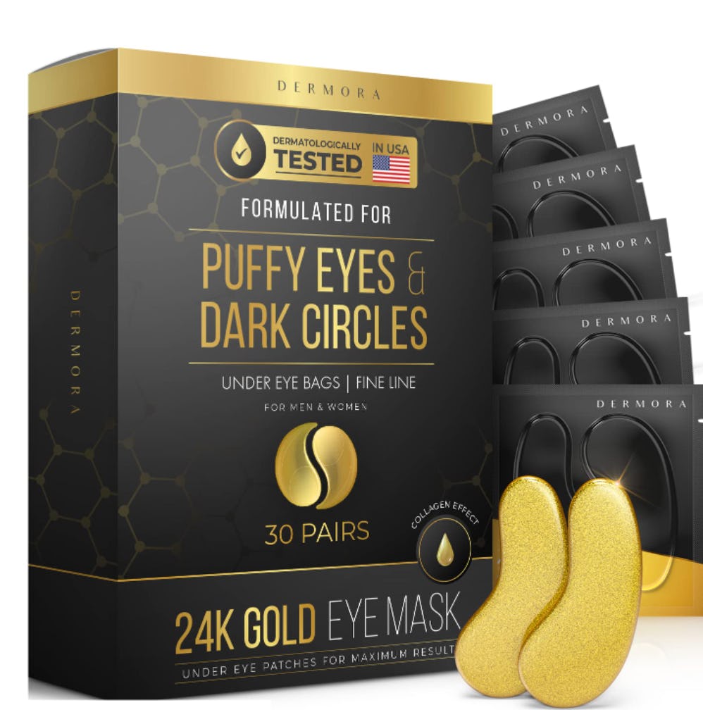 DERMORA 24-Karat Gold Eye Masks (30 Pairs)