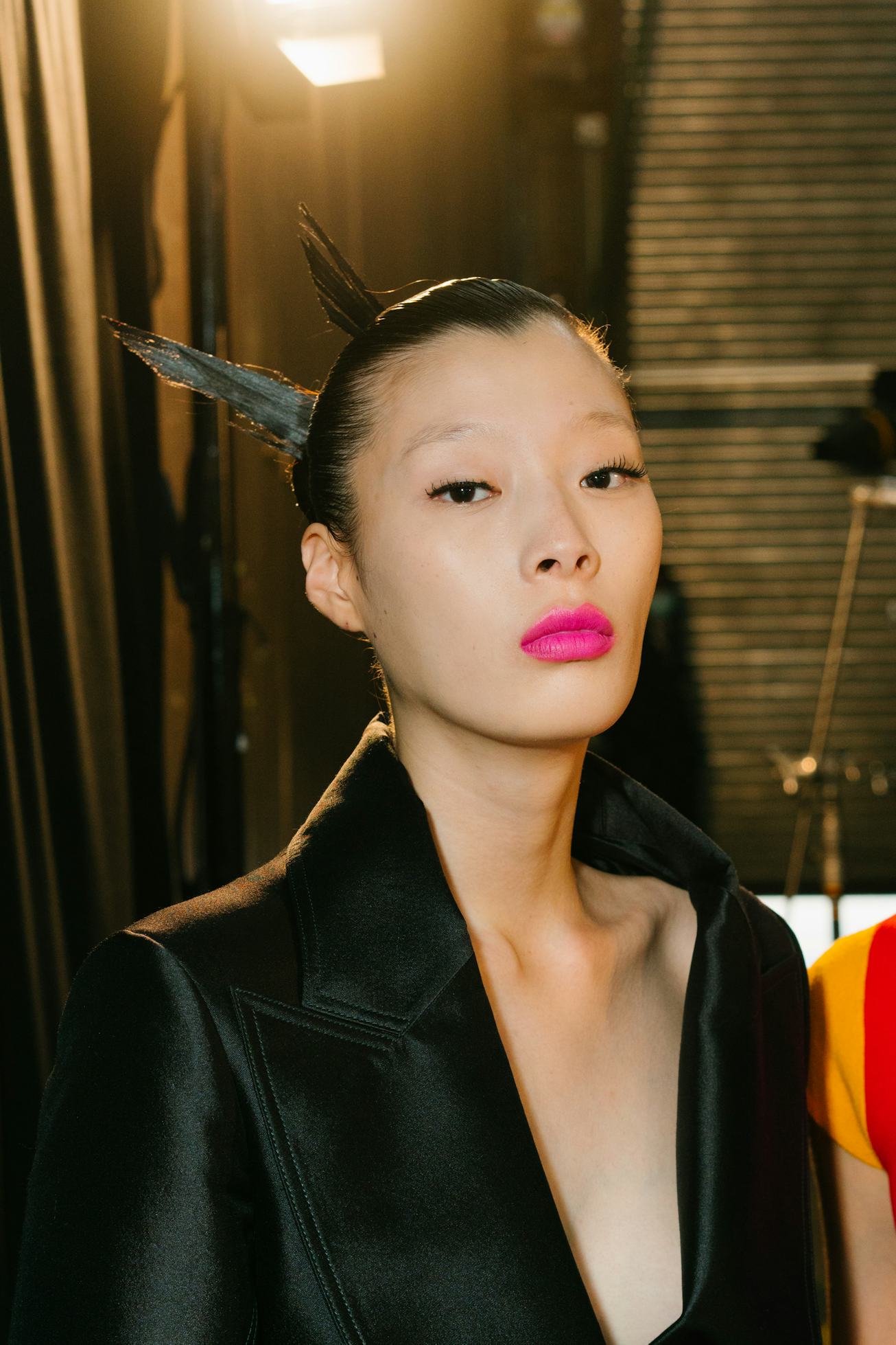 y2k spiky updos at christopher john rogers 2022