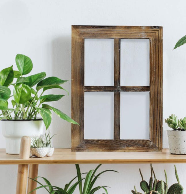 Greenco Wooden Rustic Mount Window Frames (Set of 2)