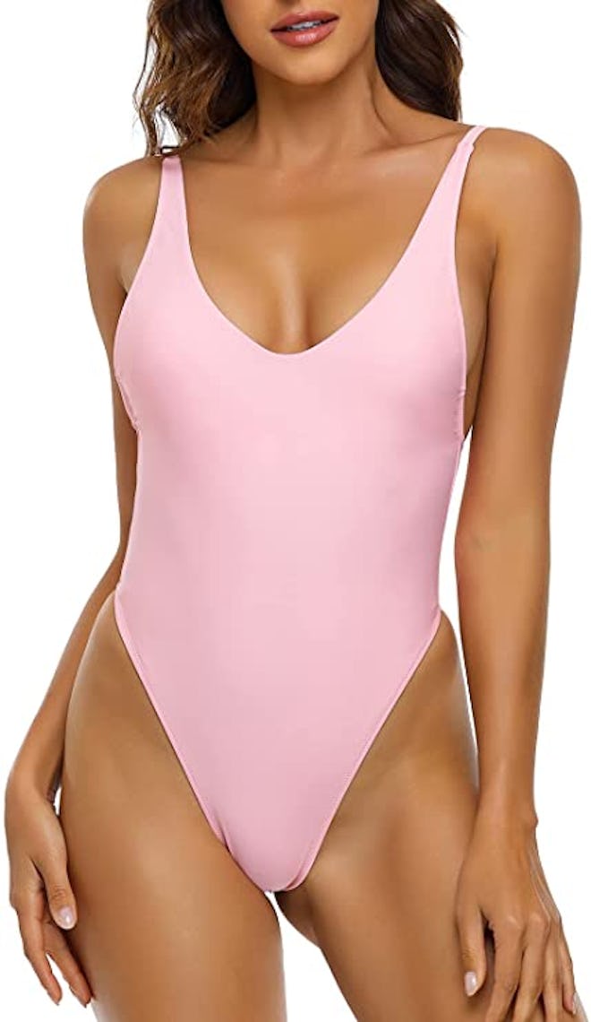 Relleciga High-Cut Thong Swimsuit