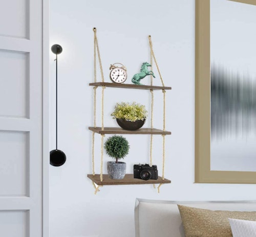 Greenco 3-Tier Wall Hanging Floating Shelves