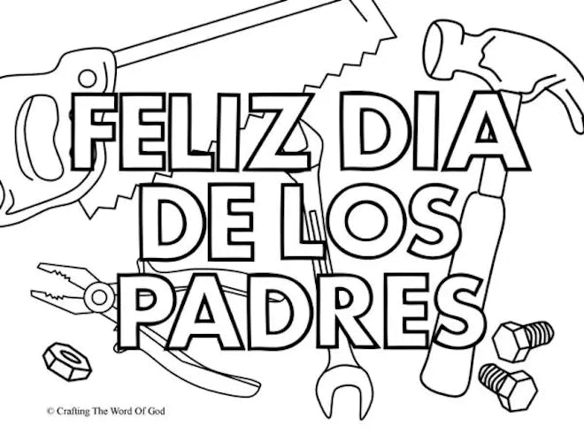 Feliz Dia De Los Padres With Hammers