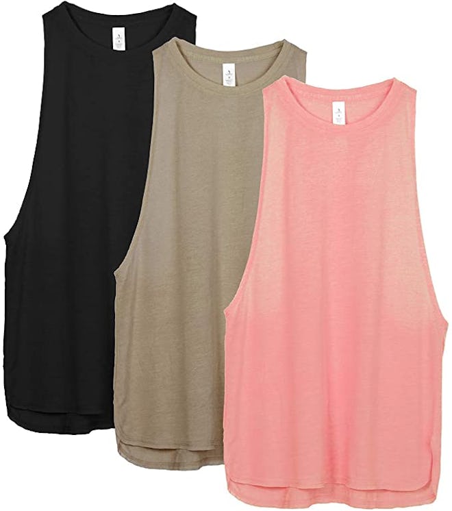 icyzone Workout Tank Tops (3-Pack)