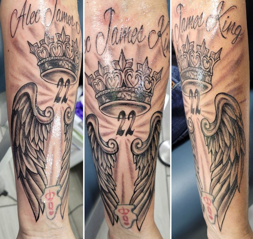 crown tattoo, meaningful memorial tattoo ideas
