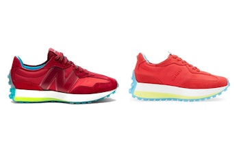 New Balance’s 327 sneaker and Steve Madden’s Chasen sneaker bear a close resemblance.