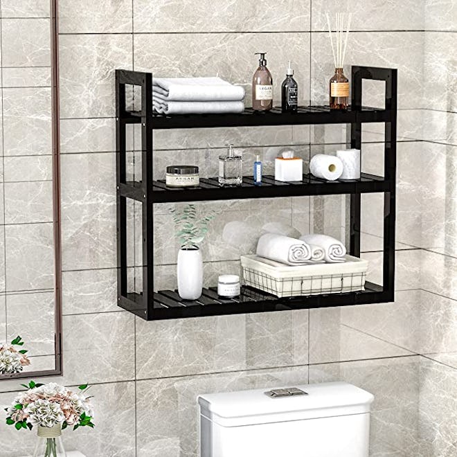 Ruichang Bamboo Bathroom Shelf Organizer