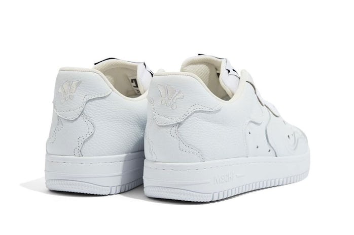 MSCHF's Super Normal Sneaker draws close resemblance to Nike's Air Force 1 sneaker.