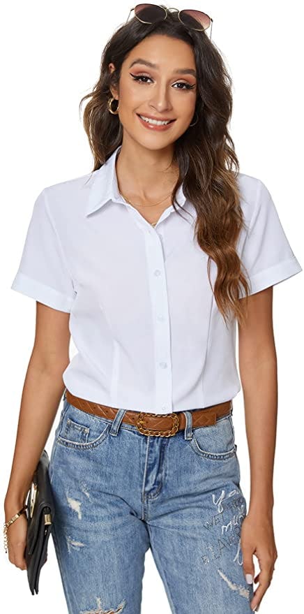 Atnlewhi Button Down Collared Blouse