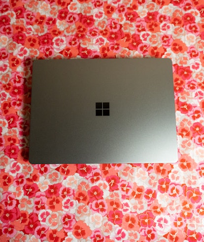 The Surface Laptop Go 2 aluminum top cover.