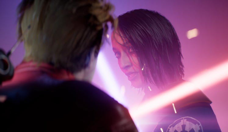 Cal Kestis crosses blades with the Second Sister in Star Wars Jedi: Fallen Order